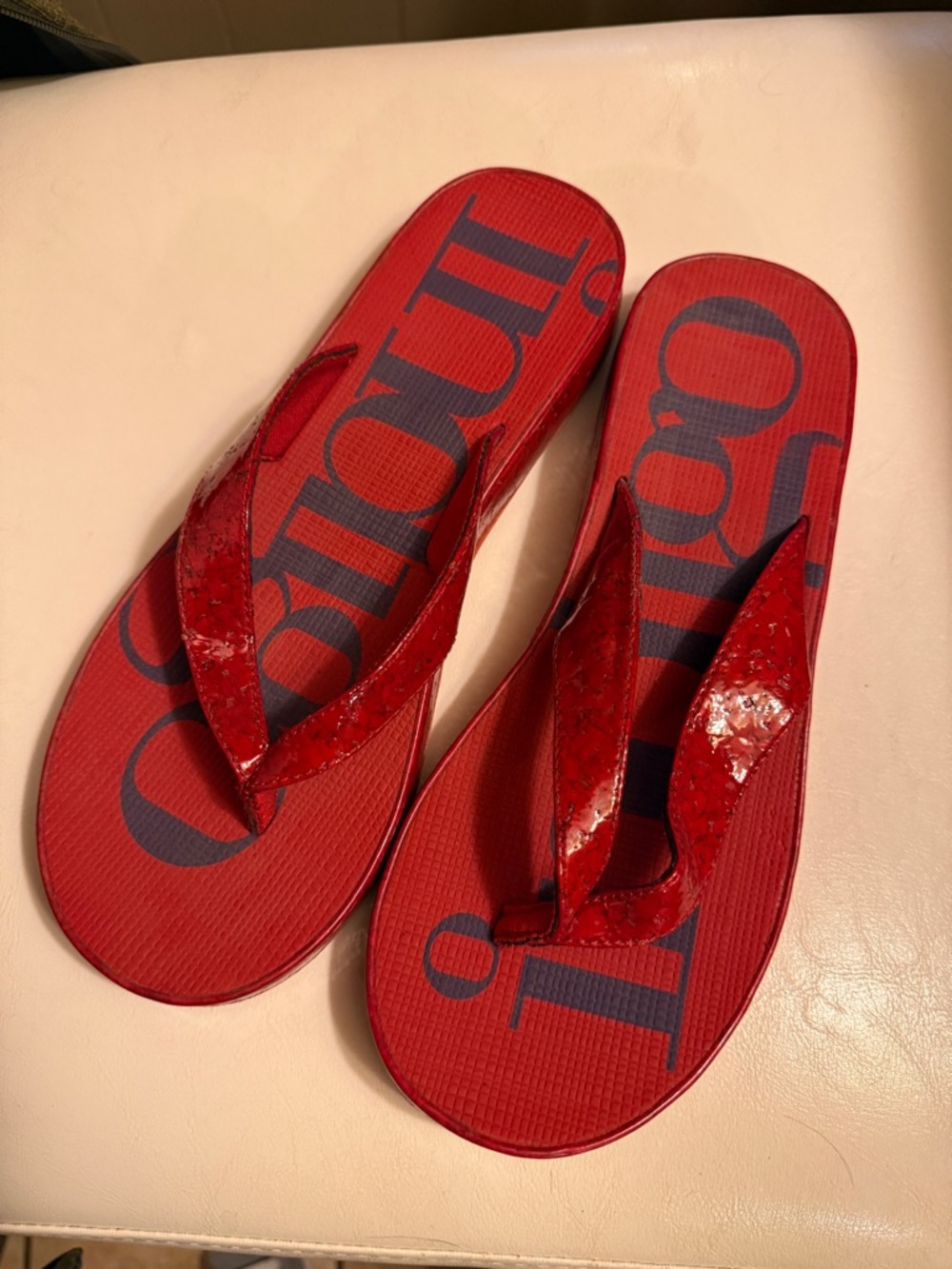Red Indigo Sandals- Size 8